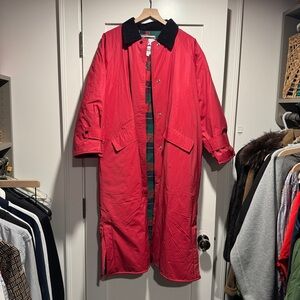 Misty Harbor Red Jacket with Black Corduroy Collar
